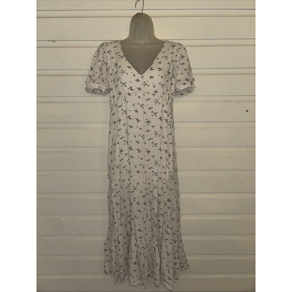 Saltwater Luxe Short Sleeve Maxi Dress Size S